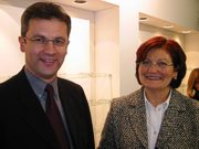 Mag. Johann Pürmayr und Helga Bernardi "zarte und randlose Brillen"