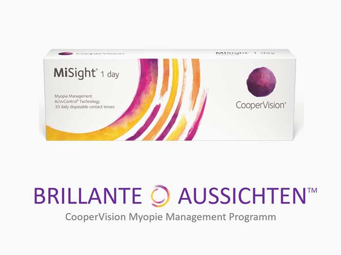 CooperVision bietet mit der mit MiSight® 1 day Einmalkontaktlinse einen neuen Weg des Myopie Managements.