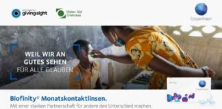 Gemeinsame Initiative von CooperVision, Optometry Giving Sight und Vision Aid Overseas